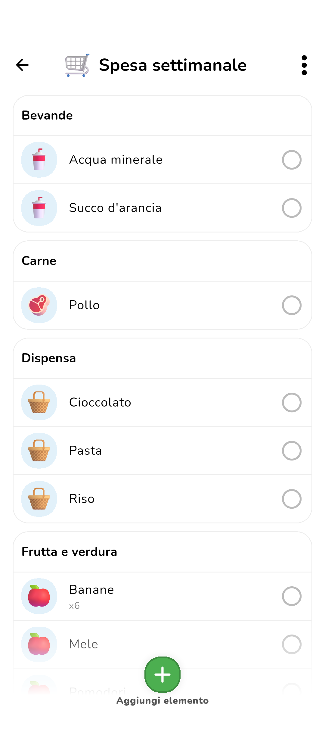 Koabit Shopping Lists